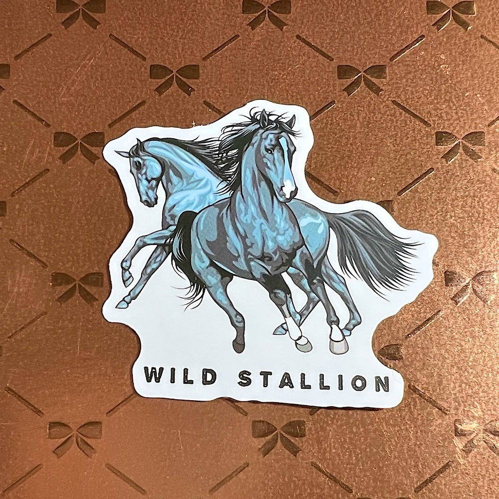 Wild Stallion Equestrian Horse Girl Horse Boy Cowboy CowGirl Single Sticker